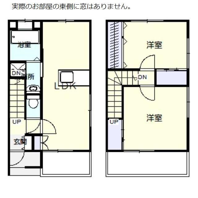 フリージア(2LDK/1階)の間取り写真