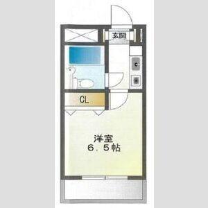 ライオンズマンションレディス汐路(1K/4階)の間取り写真