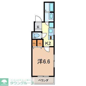エーエムエム 912818(1K/3階)の間取り写真