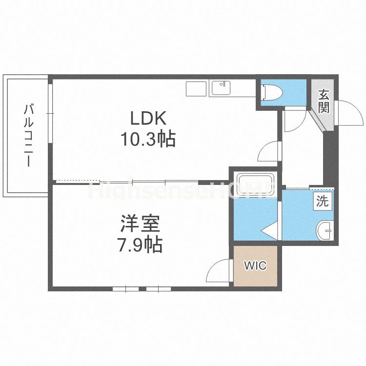 フジパレス ファースト内代(1LDK/2階)の間取り写真