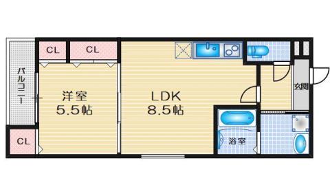 アイビーコート城南(1LDK/3階)の間取り写真