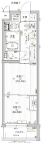 ARCOBALENO KYOTO NISIKYOGOKU(2K/5階)の間取り写真