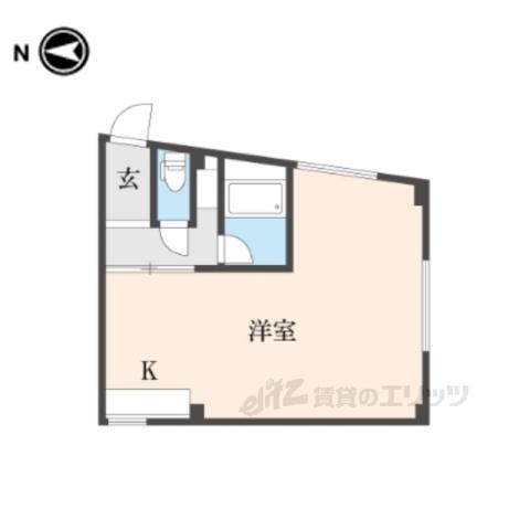 梅守ハイツ(ワンルーム/2階)の間取り写真