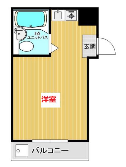 ザ・シオジ(ワンルーム/2階)の間取り写真