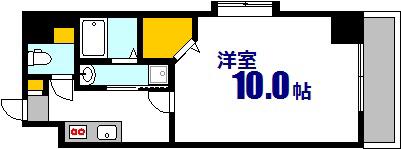 LAVIERE大手町(1K/4階)の間取り写真