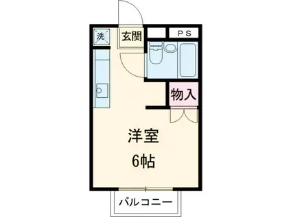 メゾンさくら(ワンルーム/1階)の間取り写真