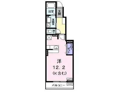 ファミーユメゾン(ワンルーム/1階)の間取り写真