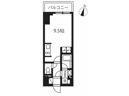 プライムメゾン千葉新町(ワンルーム/8階)の間取り写真