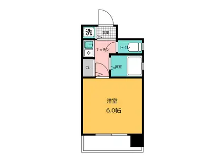 ピュアドームフローリオ博多(1K/3階)の間取り写真
