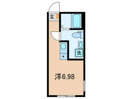 オークレジデンス川崎(ワンルーム/2階)の間取り写真