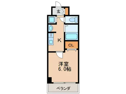 プレサンス新栄リミックス(1K/7階)の間取り写真
