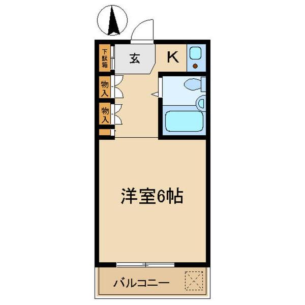 アーバンヴィレッジ武庫之荘(1K/3階)の間取り写真