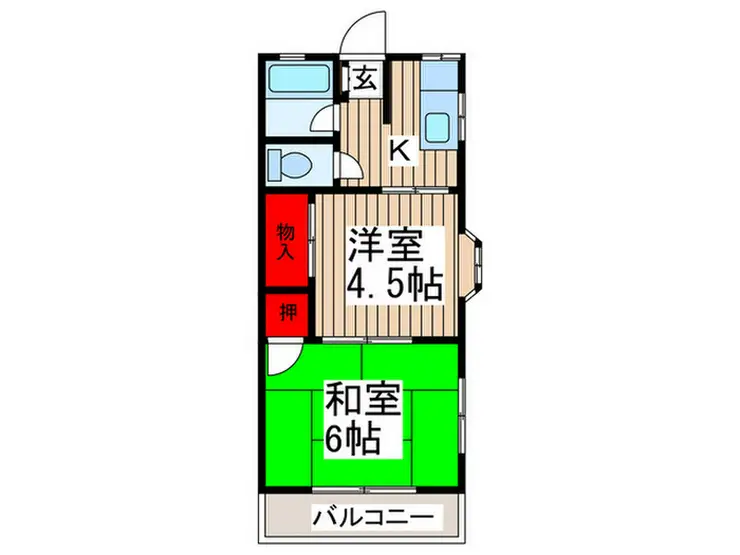 サクラハイム 1階階 間取り