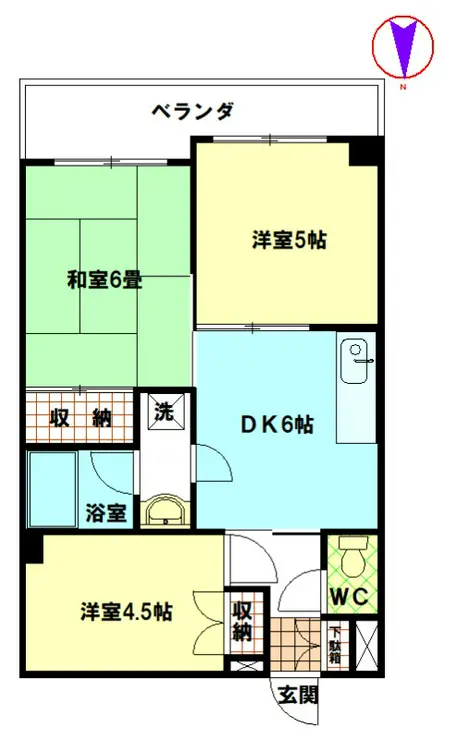 パークサイド三園 2階階 間取り