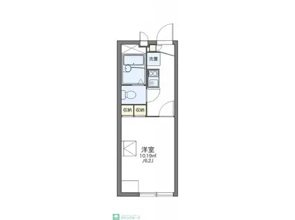 レオパレスBAY(1K/2階)の間取り写真