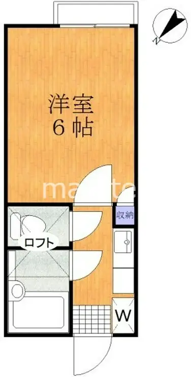 ハーフムーンMOCHI 2階階 間取り