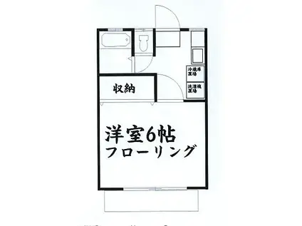 マルヨシコーポ84(1K/1階)の間取り写真