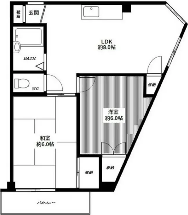 ローズガーデン二番館 3階階 間取り