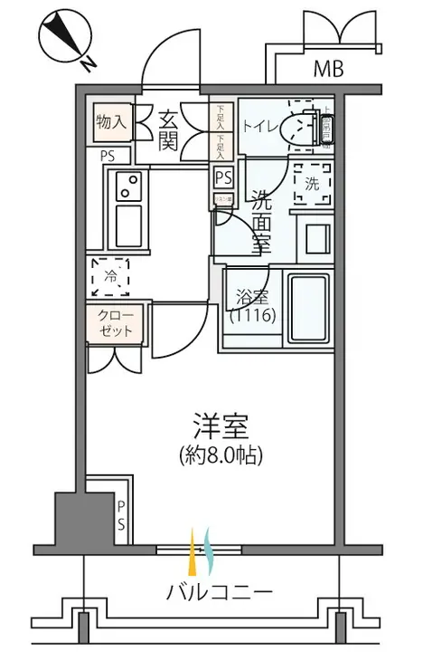 リージア海老名ビナフロント 11階階 間取り