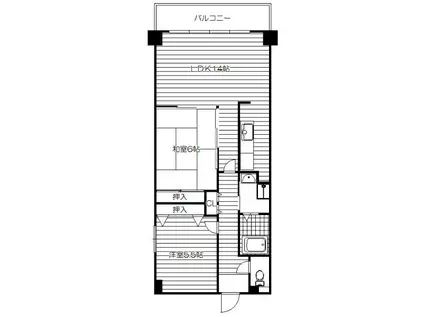 デイグラン千里(2LDK/3階)の間取り写真