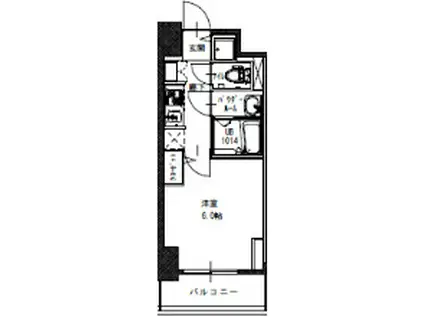 S-RESIDENCE南堀江(1K/11階)の間取り写真