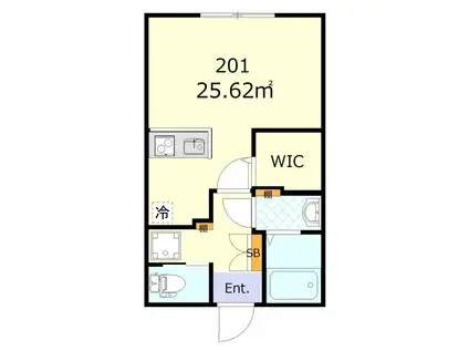 サニーブリーズ板橋(1K/2階)の間取り写真