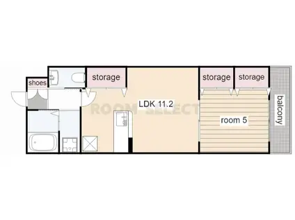 エテルナ本陣(1LDK/6階)の間取り写真
