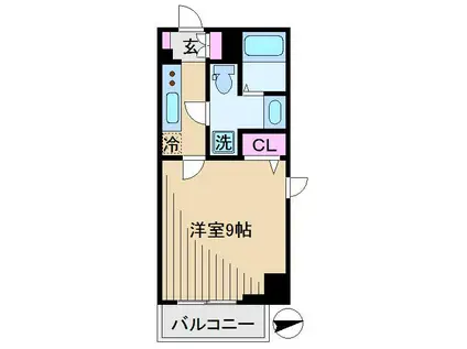 ラティエラ王子飛鳥山(1K/4階)の間取り写真