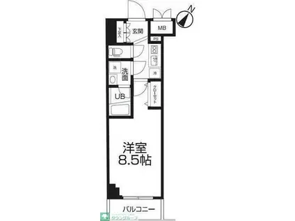 ラクラス押上(1K/2階)の間取り写真