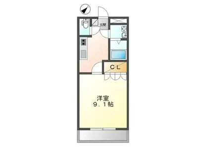 A&S守山I(1K/1階)の間取り写真