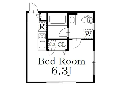 VERT COURT KOUENJI ウエスト(1K/4階)の間取り写真