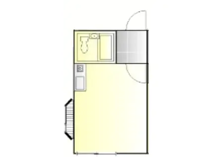 メルセデスハイム(ワンルーム/1階)の間取り写真