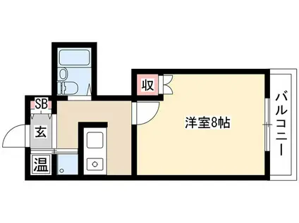 アロンサンシャイン(1K/3階)の間取り写真