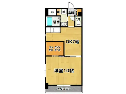 DREAM YS(1DK/3階)の間取り写真