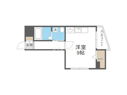 BLUE BEE玉造(ワンルーム/7階)の間取り写真