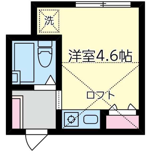 ティファニーいぶき野(ワンルーム/2階)の間取り写真
