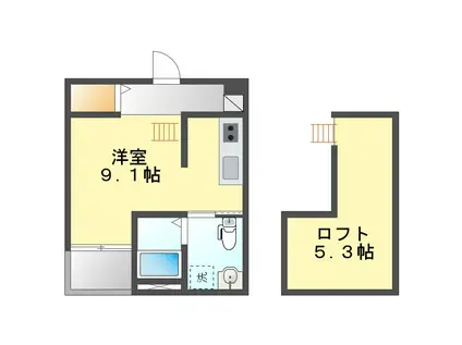 エスポワールOOSUGI(ワンルーム/1階)の間取り写真