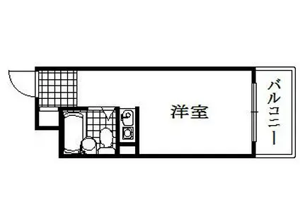 ジーエスハイム元町(ワンルーム/7階)の間取り写真