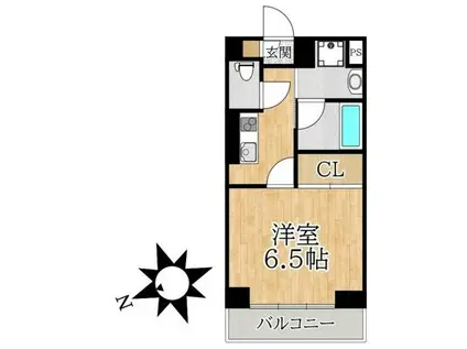 ALBA(1K/2階)の間取り写真