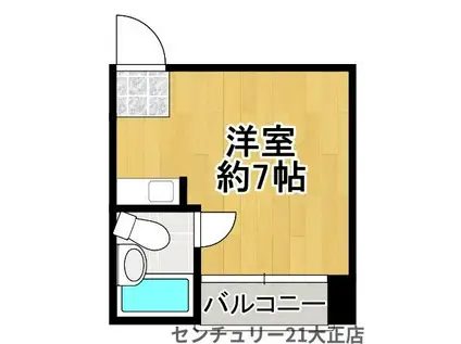 シティハイツ大正(ワンルーム/5階)の間取り写真