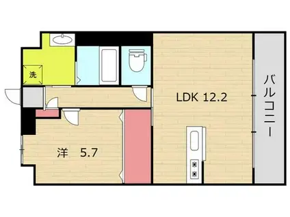 アルテマイスター ブリランテ(1LDK/3階)の間取り写真