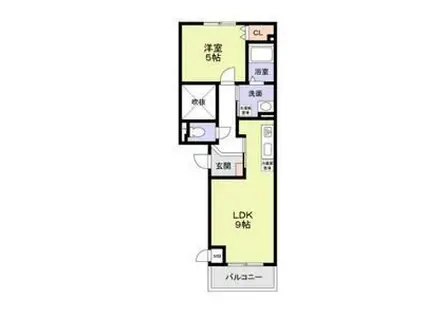 グレイスコート S(1LDK/3階)の間取り写真