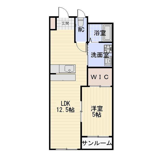 MAISON OIZ(1LDK/2階)の間取り写真