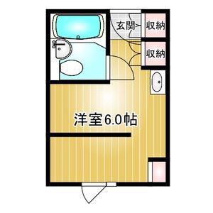 東カン名古屋キャステール(ワンルーム/6階)の間取り写真
