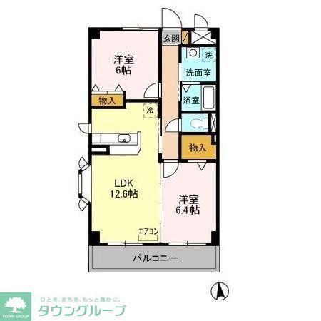 PRIMAVERA(2LDK/2階)の間取り写真
