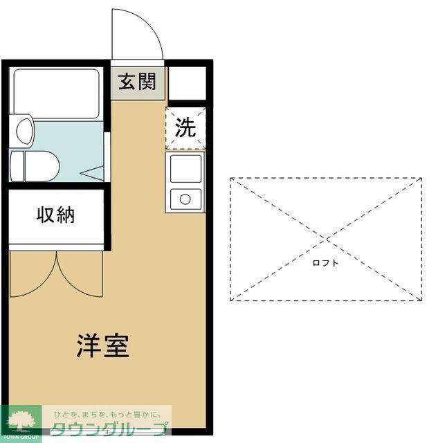 レオパレスアムールII(1K/1階)の間取り写真