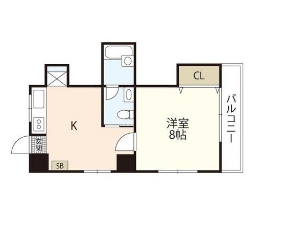 ソラーナ草津新町(1K/3階)の間取り写真