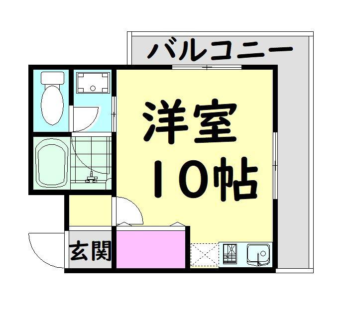 レジーナ(ワンルーム/3階)の間取り写真