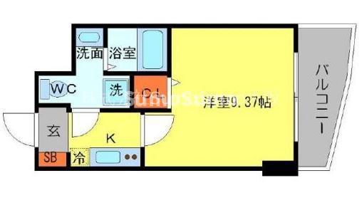 SERENITE日本橋SUD(1K/10階)の間取り写真