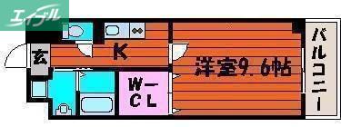 ASプレミアム表町(1K/7階)の間取り写真